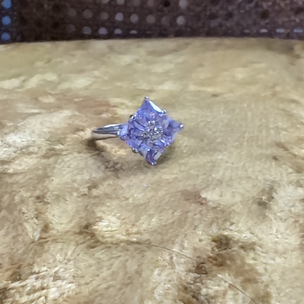 Sparkly Amethyst Purple Costume Jewelry Ring